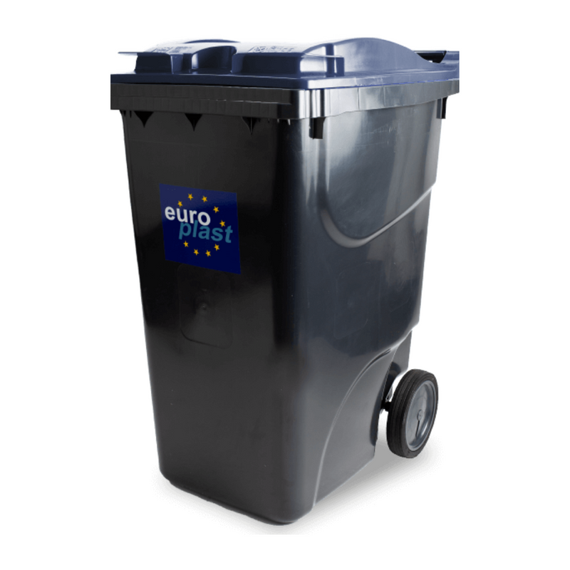 Сміттєвий бак EUROPLAST пластиковий чорний 360 л